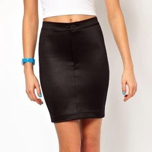 American Apparel black disco skirt